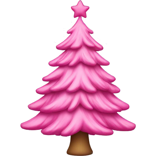 pink christmas tree  emoji