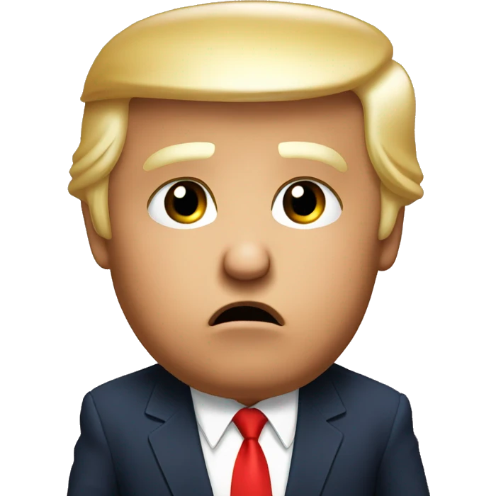 Trump kissy face  emoji