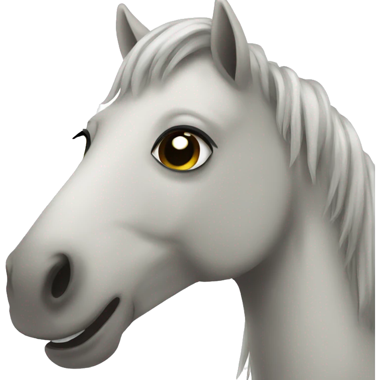 Smile horse emoji