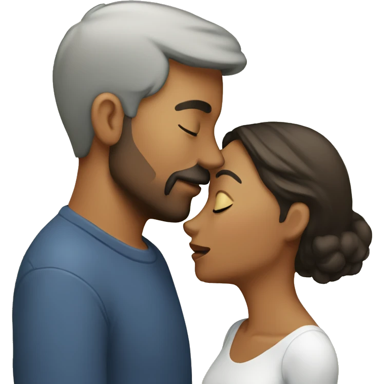 Husband and wife kissing emoji