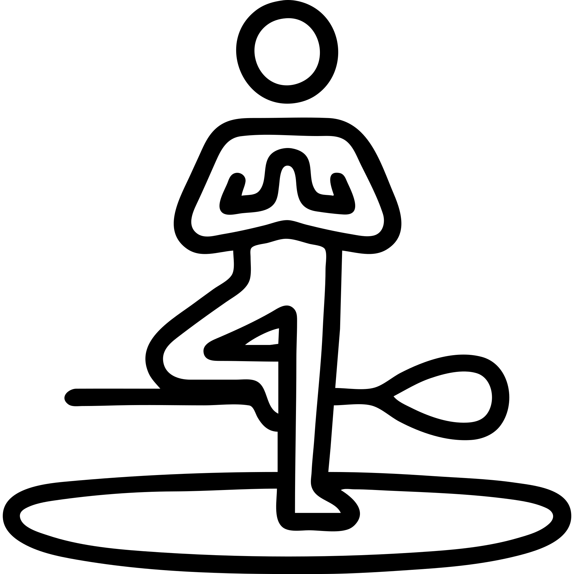 icon on the theme of yoga paddle boarding classes.  emoji