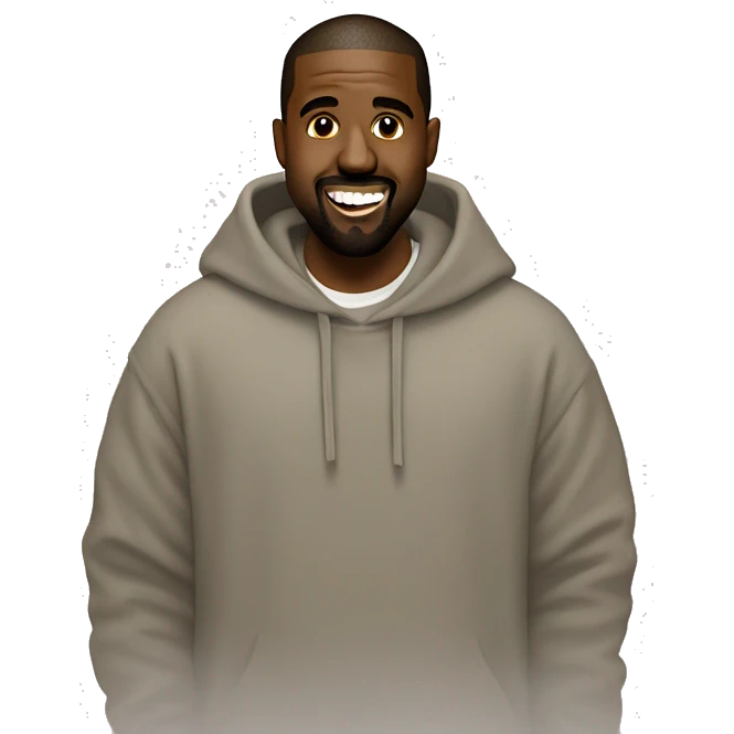 Kanye west smiling  emoji