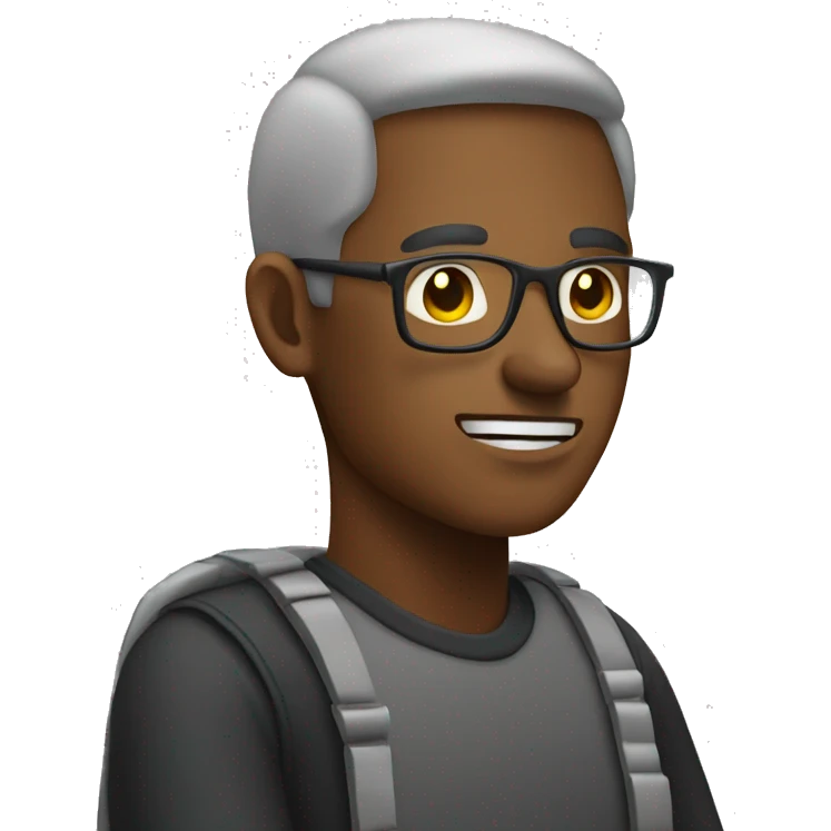 man sitting in a chair (side on) emoji
