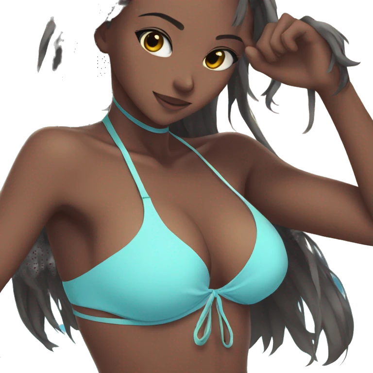 anime girls in bikini emoji