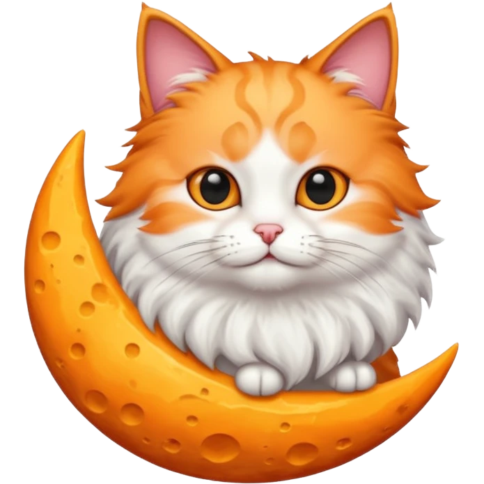 Cat moon emoji