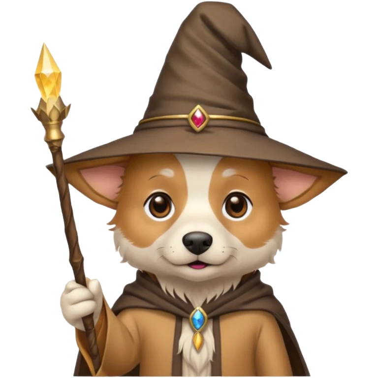 Dog wizard emoji
