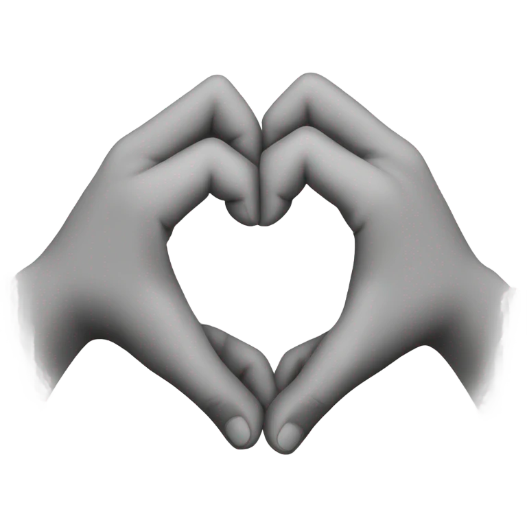 Heart with hands emoji