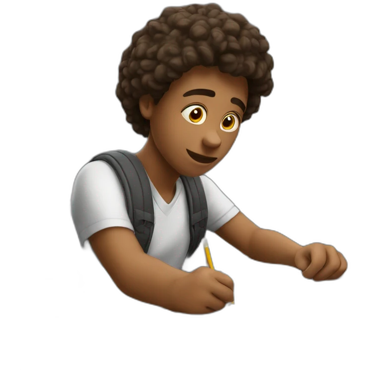 student studying emoji