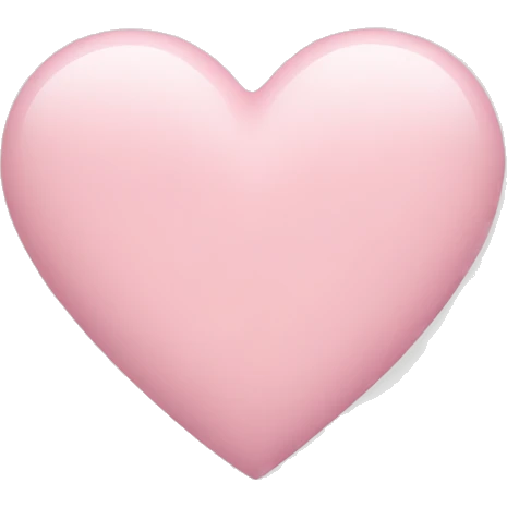 pastel pink heart emoji
