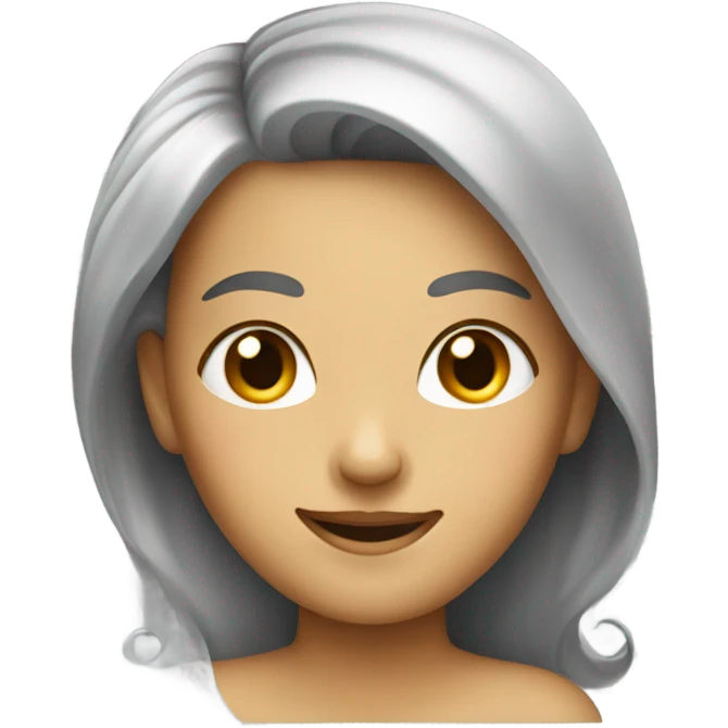 Flirty smile eye roll  emoji