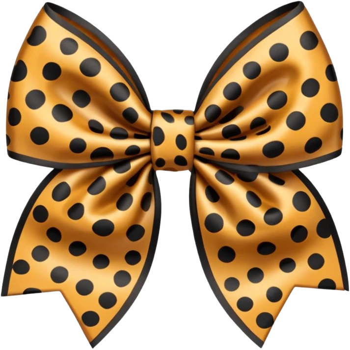 Leopard print bow emoji