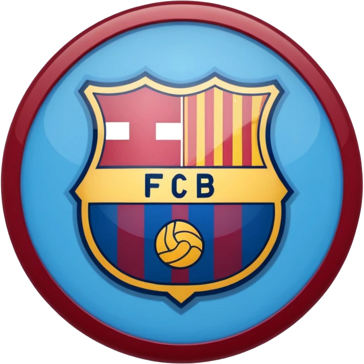 Fc Barcelona logo emoji