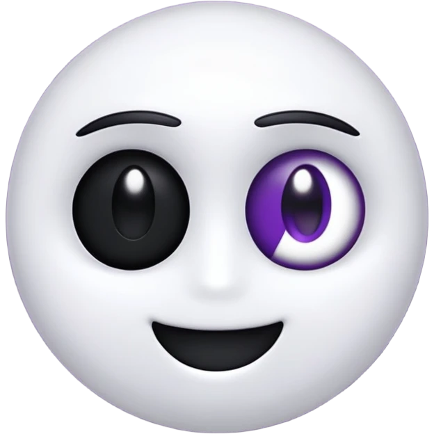 genera delle emoji per un server discord, un personaggio che per ogni emoji descrive un emozione o uno stato d'animo o svolge azioni. La community si chiama Onyx il personaggio deve essere accattivante, occhi viola, bianco e nero. emoji
