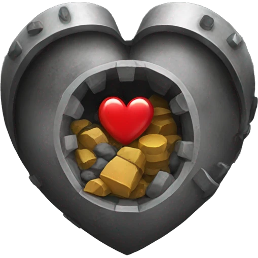 Mine in a heart emoji