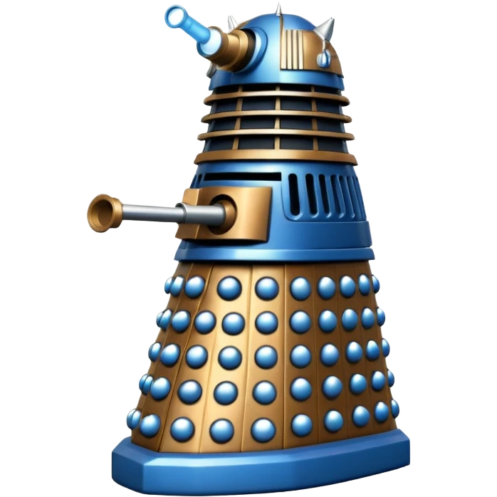 dalek silver blue and bronze emoji