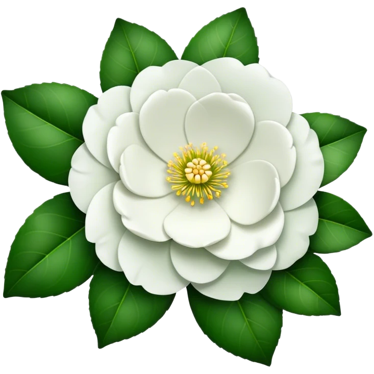 single Camellia flower emoji