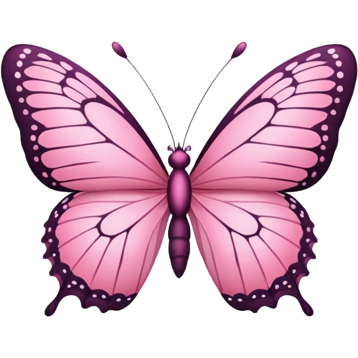 Mariposa rosa emoji