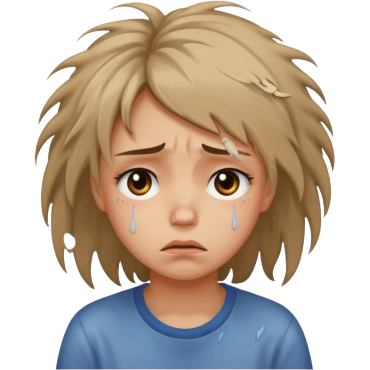 a girl is sad and mad emoji