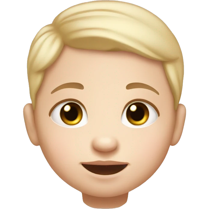 Pale light skin newborn baby  emoji