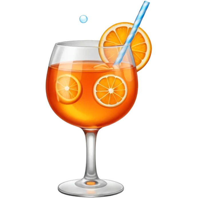 Mach mir einen Aperol in Emoji Stil emoji