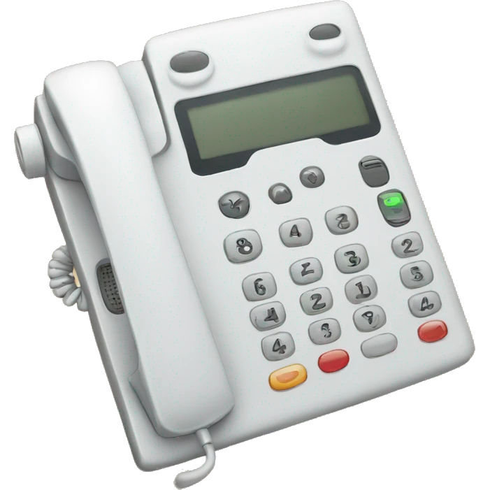 white telephone reciver emoji