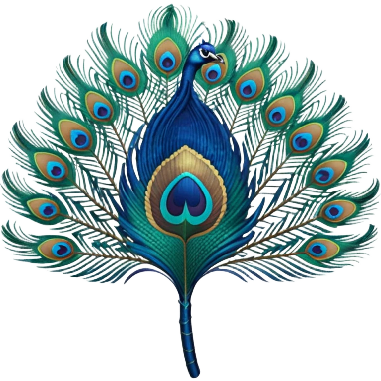 peacock feather emoji