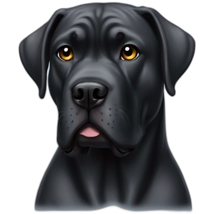 Black cane corso  emoji