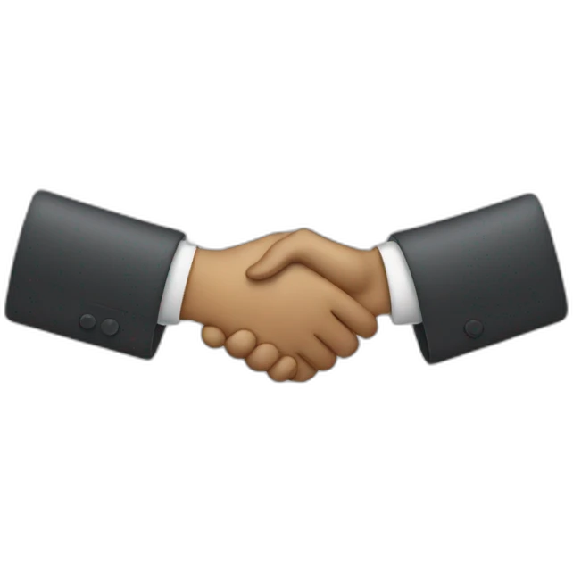two people having a handshake emoji