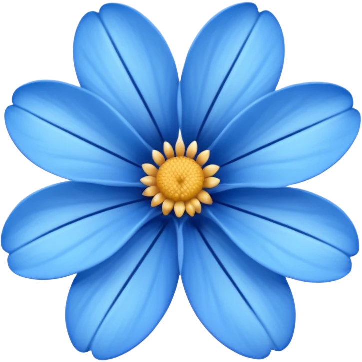 Blue flower emoji