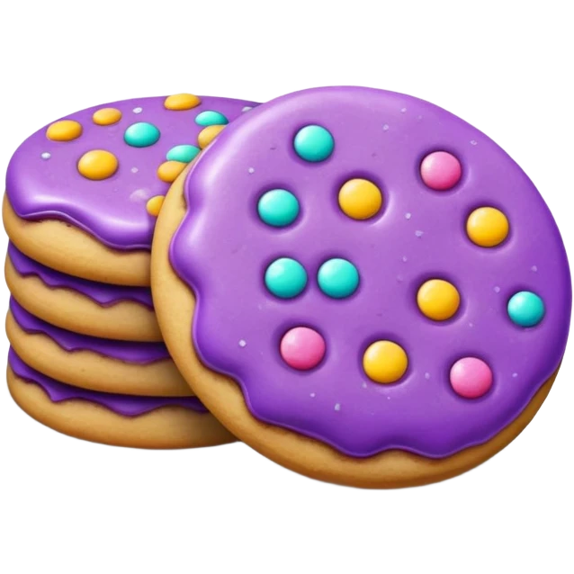 Cookies purple  emoji