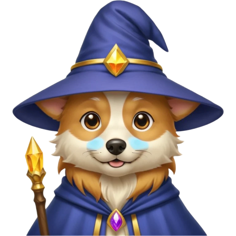 Dog wizard emoji