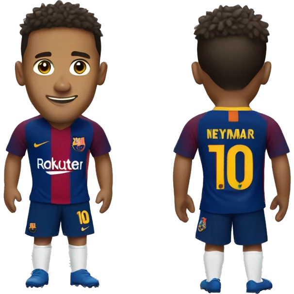Neymar with barca jersey emoji