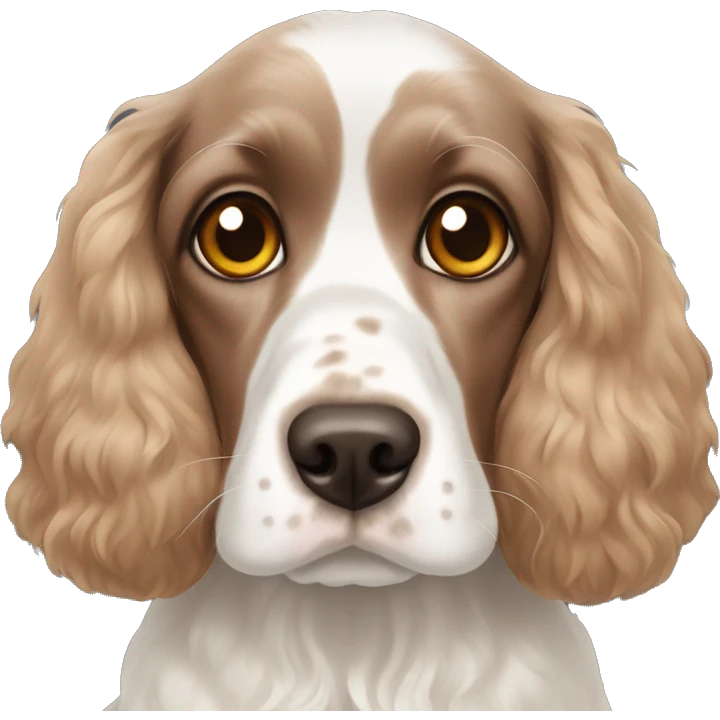 Cocker spaniel with heterochromia emoji