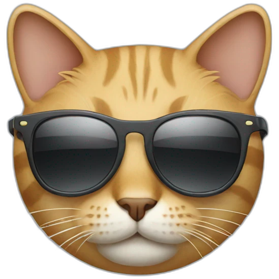 Cat with sunglasses emoji