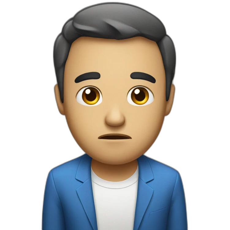 disappointed down vote emoji