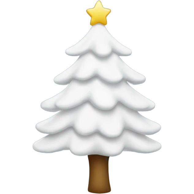 White Christmas tree emoji