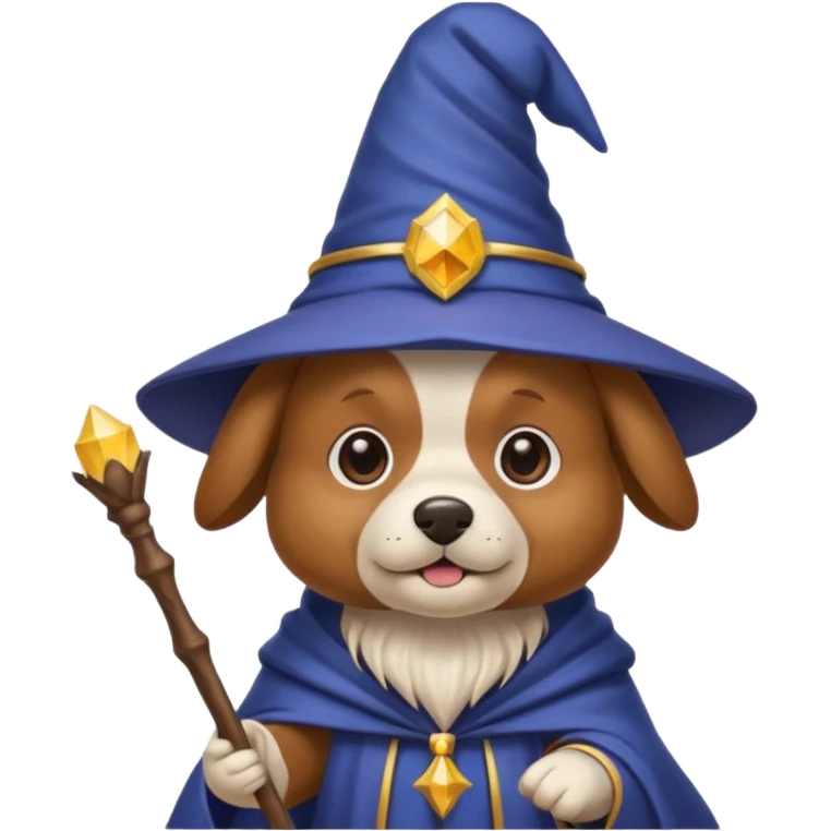 Dog wizard emoji