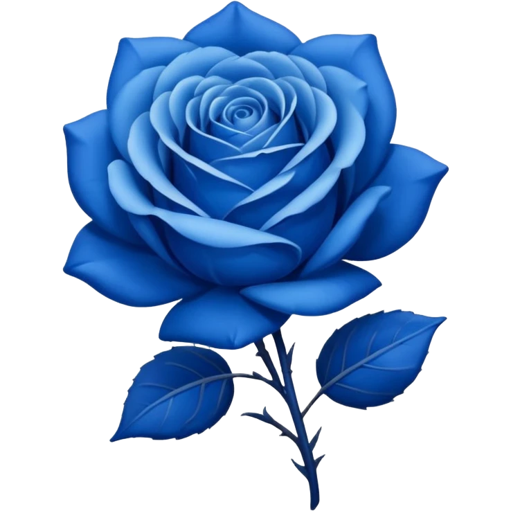 Blue rose emoji