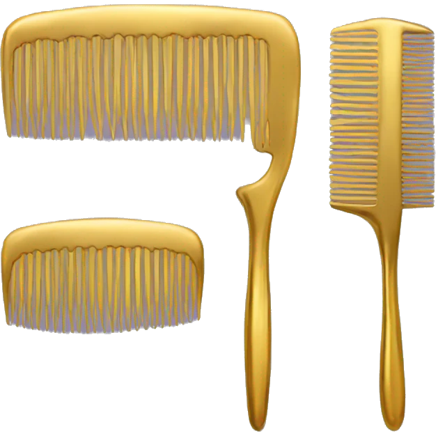 A gold comb emoji