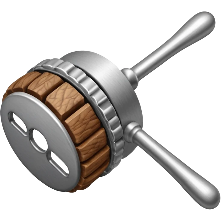 Metal walnut cracker tool emoji