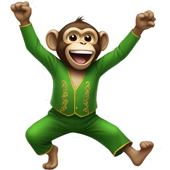 Monkey doing an Irish jig  emoji