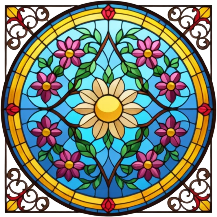 Stained glass window emoji
