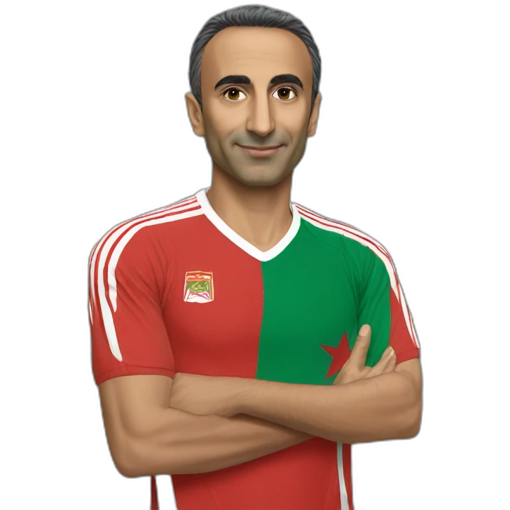 Zemmour ayants un maillot du Maroc emoji