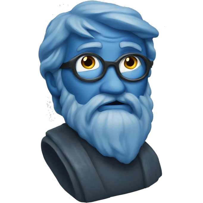 philosopher stone, blue emoji