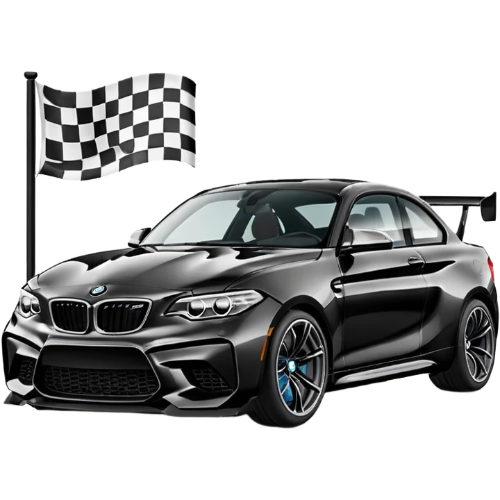 Bmw m2 black  Flag  emoji