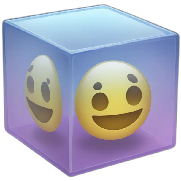 glass cube emoji