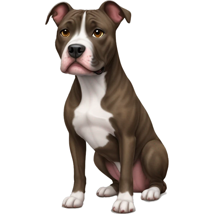 Brindle pitbull emoji