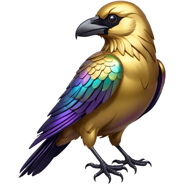 Golden raven emoji