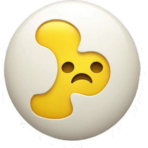 smiley face with yellow bone emoji