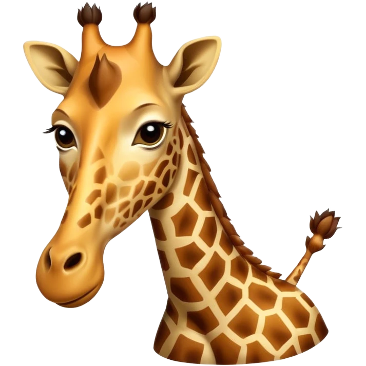 Spotless giraffe emoji